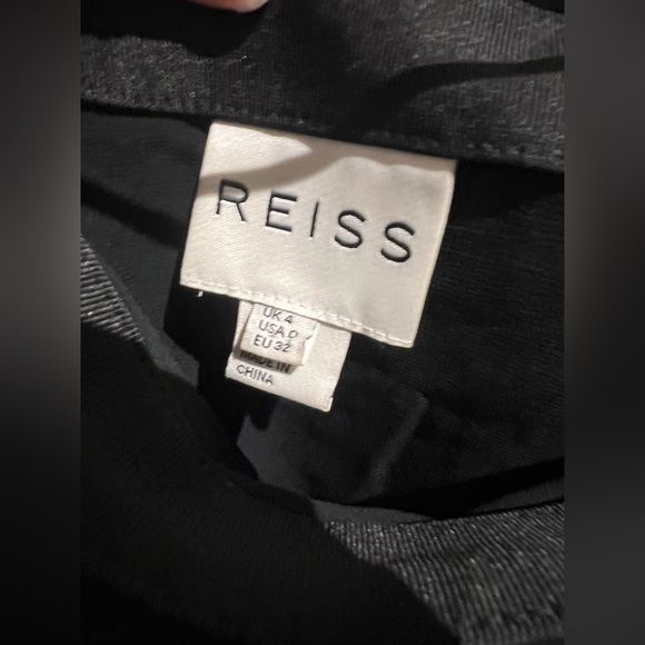 Reiss Pleated Midi Skirt in Black EU 32 US 0 - Picture 3 of 4